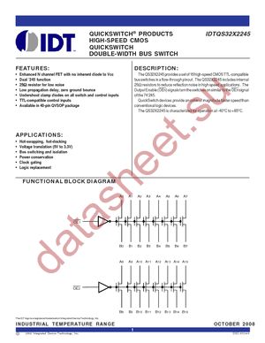 IDTQS32X2245Q2G8 datasheet  